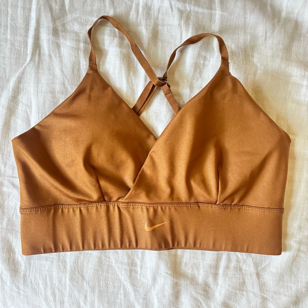 Nike Rust Brown Crossback Sports Bra